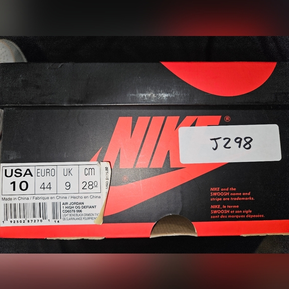 Jordan 1 High NYC to Paris Men size 10 - Picture 5 of 6